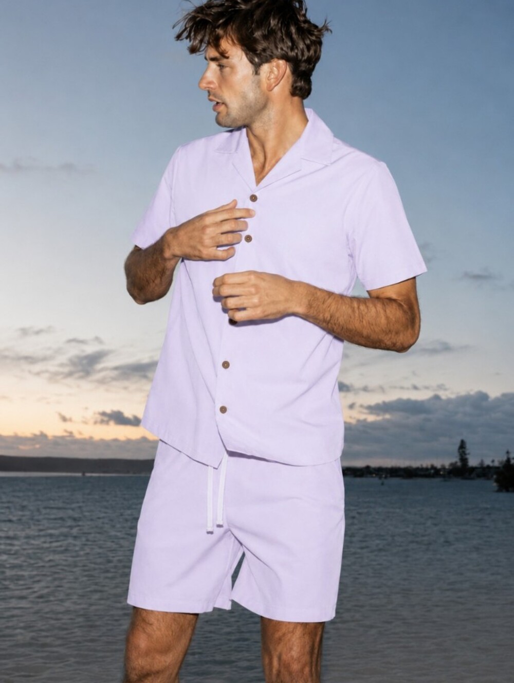BYLT Paloma Shirt Camp Collar Button Down - Picture 2 of 8